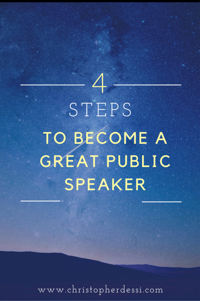4 Steps to Become a Great Public Speaker